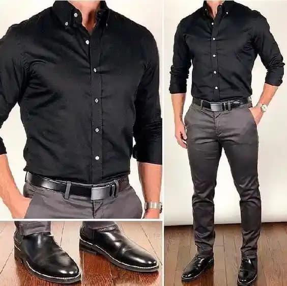 Erkek Siyah Gömlek Kombinleri: Temel Renk ve Aksesuar Uyumu Önerileri