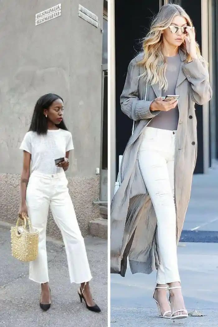 Kadınlar İçin Beyaz Pantolon Kombinleri: Kumaş, Kesim ve Renk Uyumu Rehberi