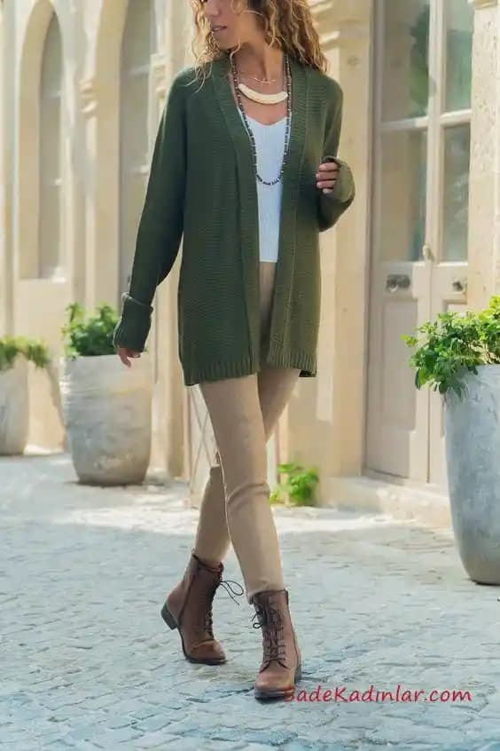 Kahverengi Hırka Kombinleri: Sonbahar ve Kış İçin Doğal ve Şık Stil Önerileri