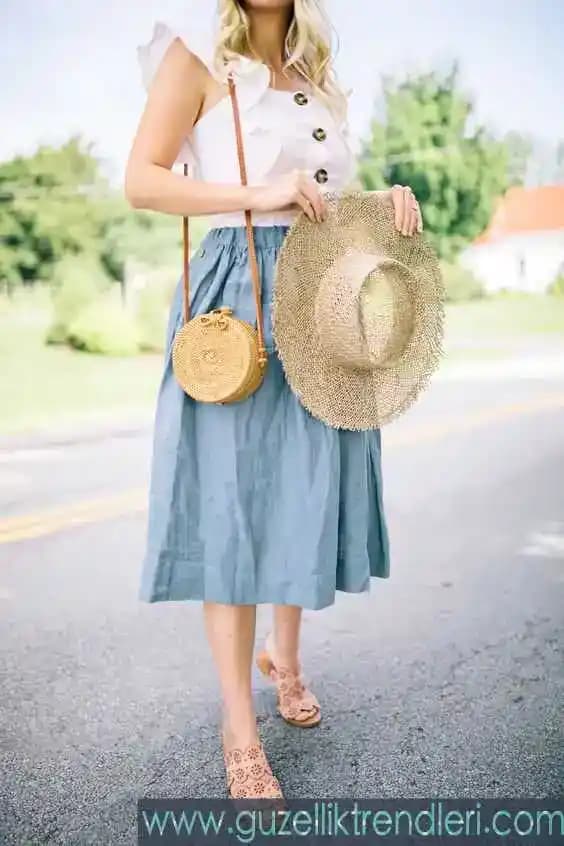 Yazın Rahat ve Şık Tercihi: Keten Etek Modelleri ve Kombin Önerileri