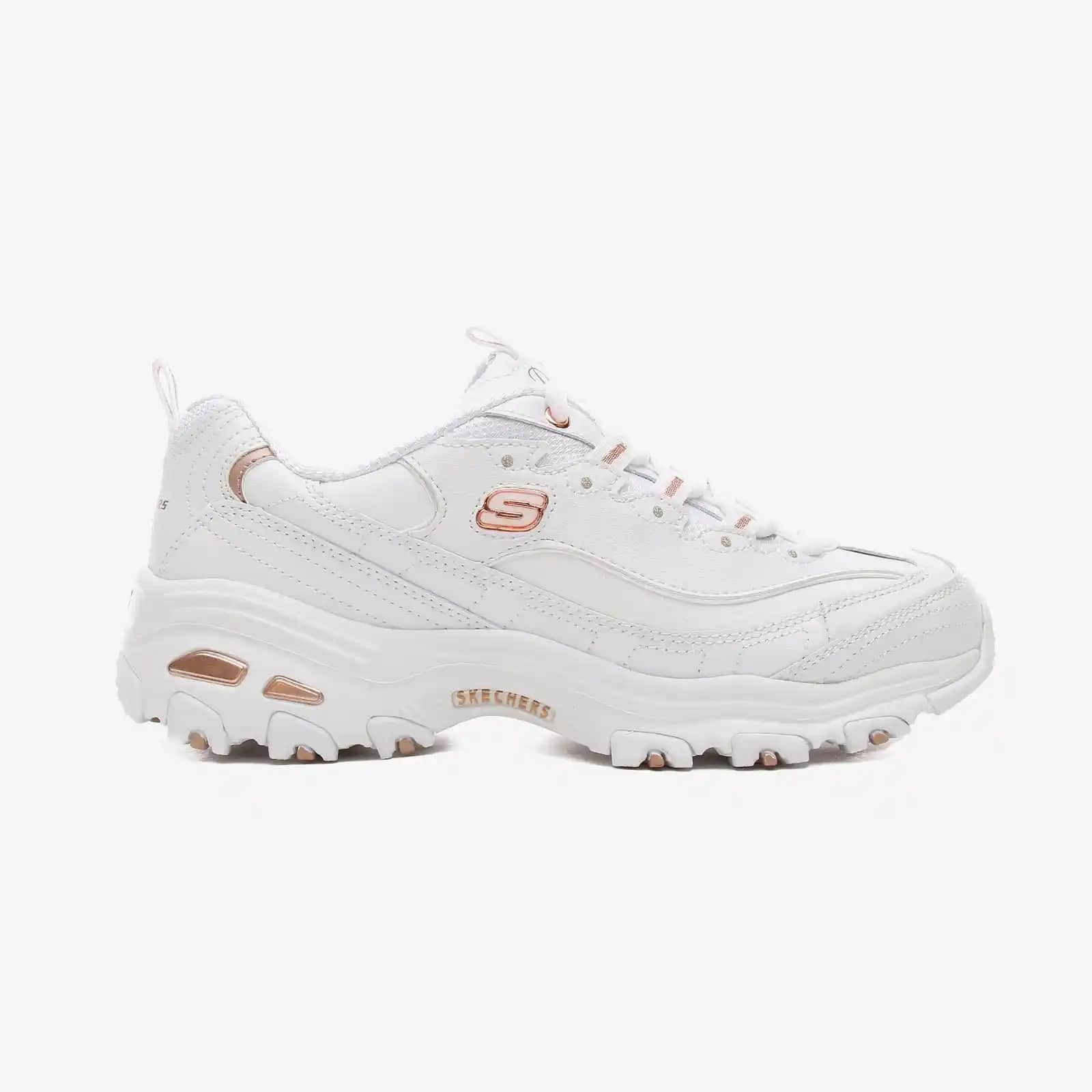 Beyaz Skechers D'Lites Kadın Ayakkabıları Konfor ve Şıklığın Mükemmel Buluşması