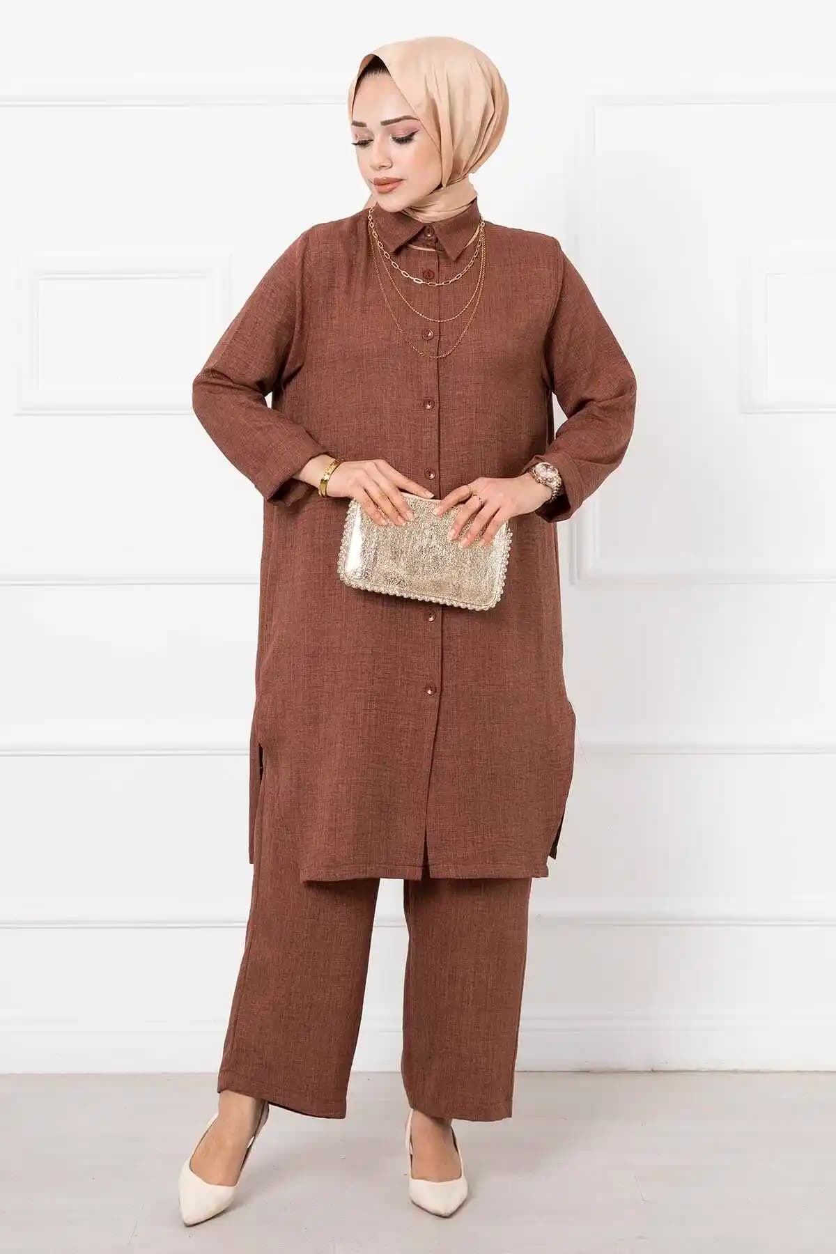 Uzun İkili Takımlar ile Şıklık ve Konforu Bir Arada Yakalayın Modern Tesettür Modası