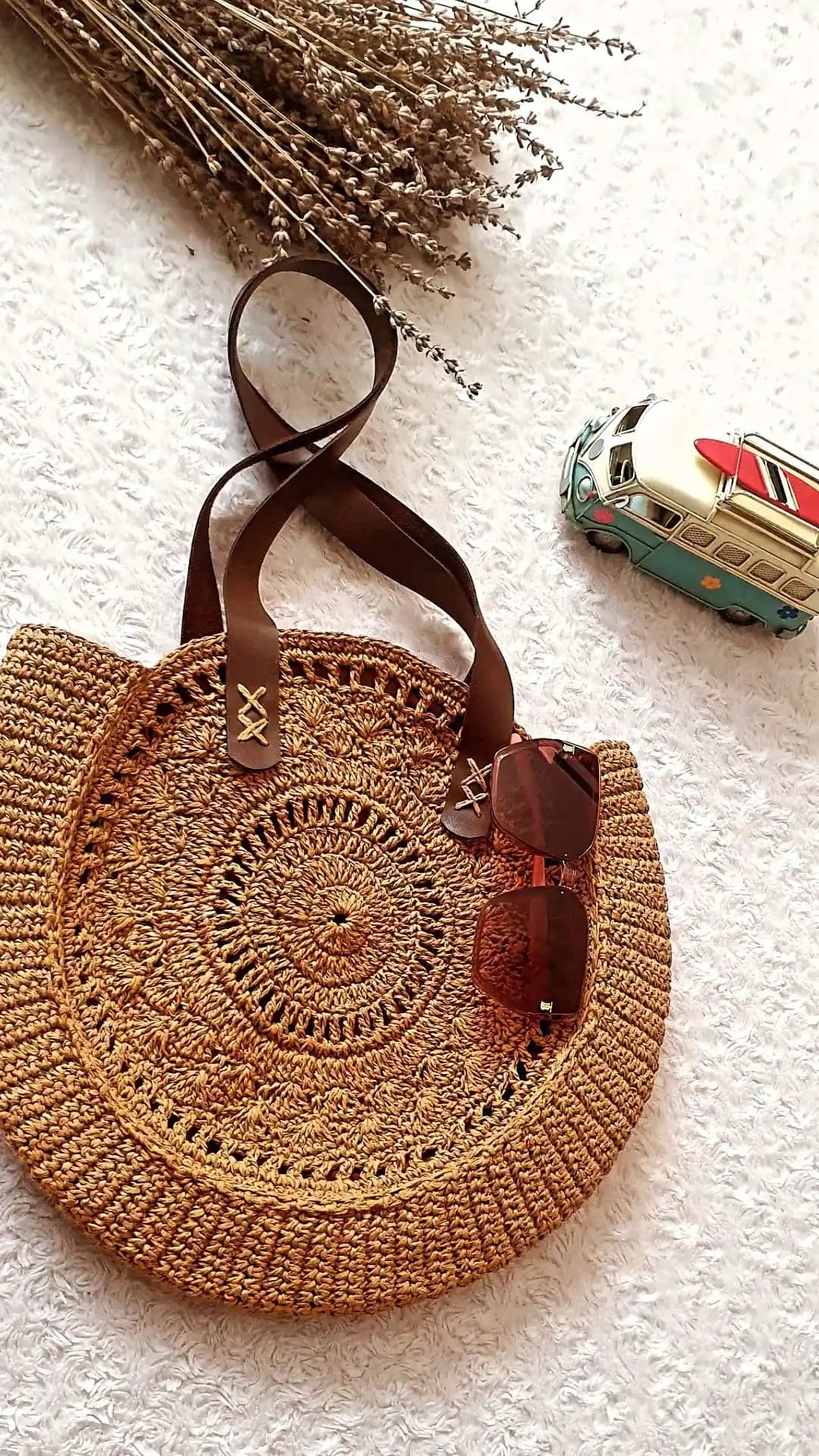 Yuvarlak örgü çanta modelleri: trendler, tasarım ipuçları ve kullanım alanları