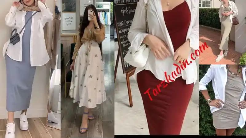 Askılı Elbise Üzerine Gömlek Kombinasyonu Moda Trendleri ve Stil İpuçları