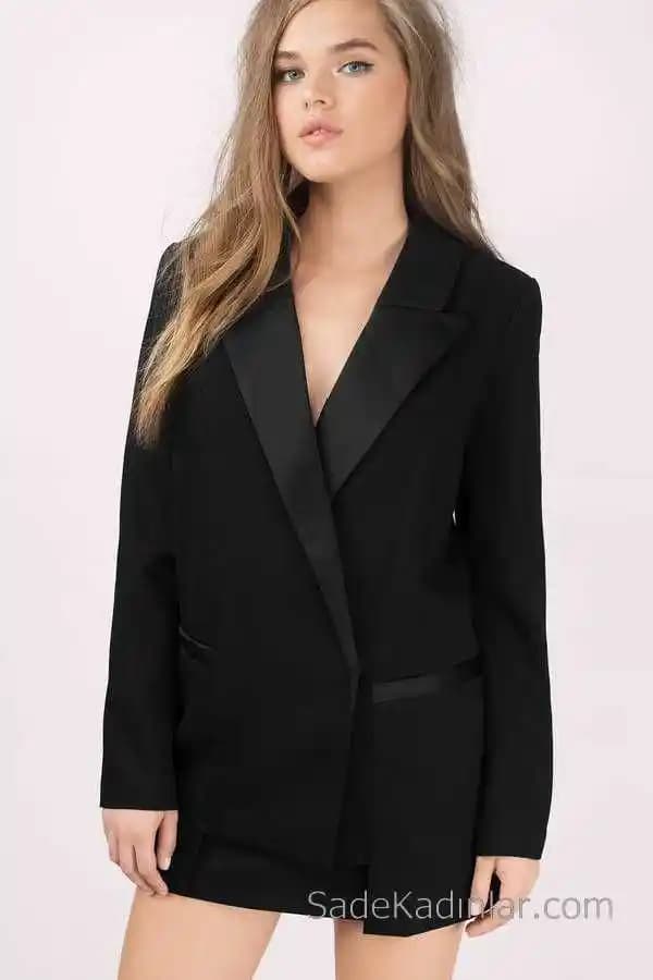 Blazer Ceket ve Mini Etek Kombinleri: Moda Trendleri ve Stil Önerileri