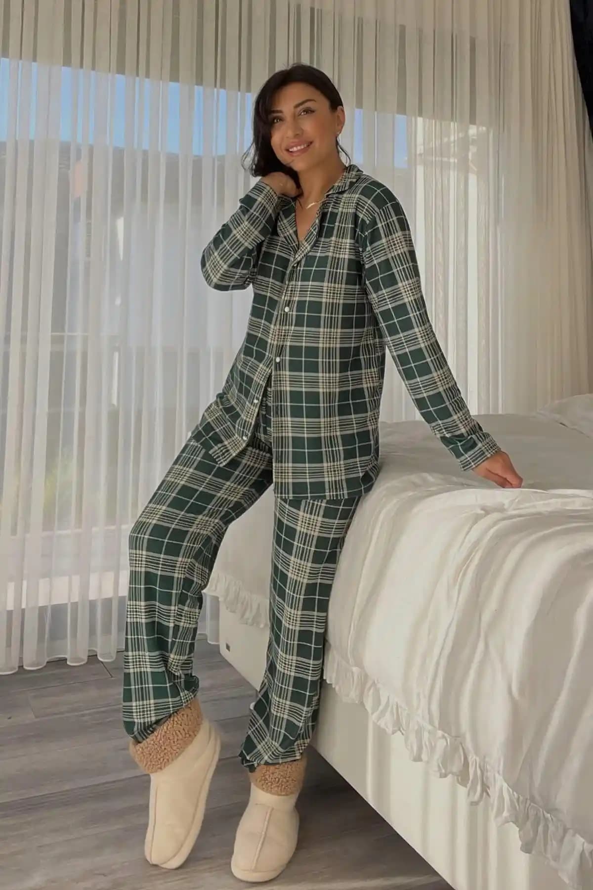 Ekoseli Pijama Takımı: Rahatlık ve Şıklığın Birleştiği Moda Trendleri