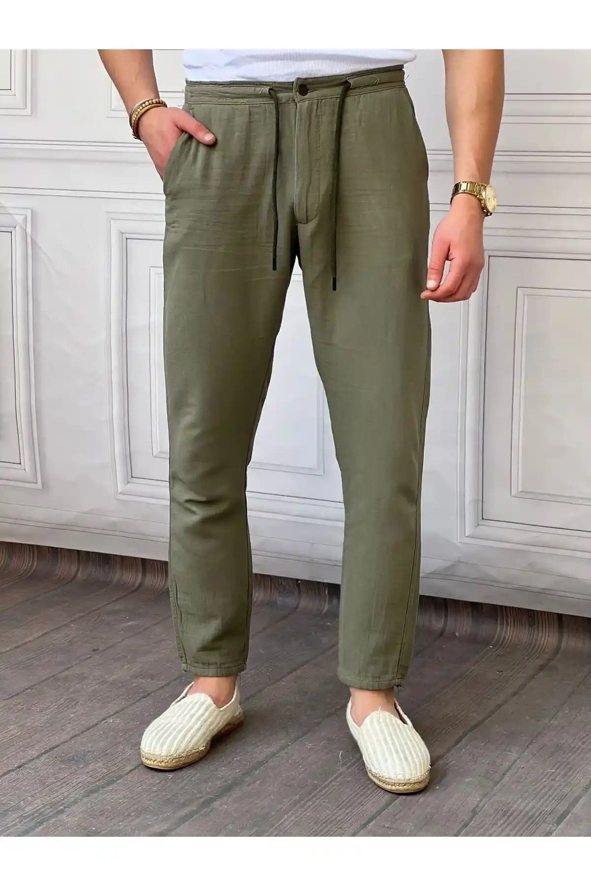 Erkek Bağcıklı Pantolonlar Moda Dünyasında Yenilikçi ve Şık Bir Seçenek Olarak Öne Çıkıyor