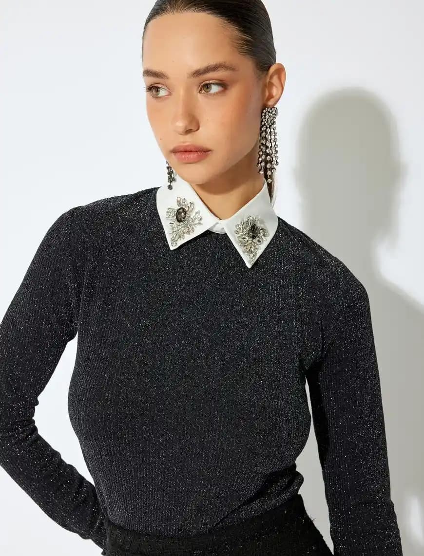 Gömlek Yaka Triko Kazaklar: Modern Şıklık ve Konforun Buluşması