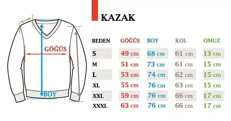 Kazak Beden Tablosu ile Doğru Beden Seçimi ve Moda Uyumu Rehberi