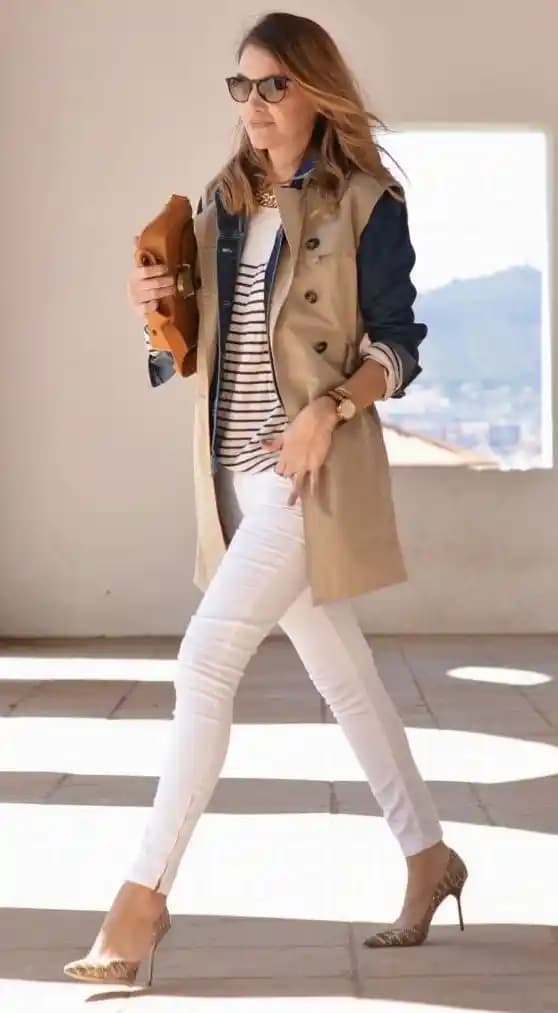 Kot Pantolon ve Topuklu Ayakkabılarla Şıklığı Yakalayan Modern Kombinasyonlar