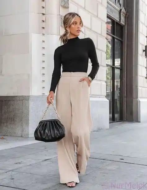 Krem ve Siyah Kombinleriyle Şıklık ve Zarafetin Moda Dünyasındaki Yeri