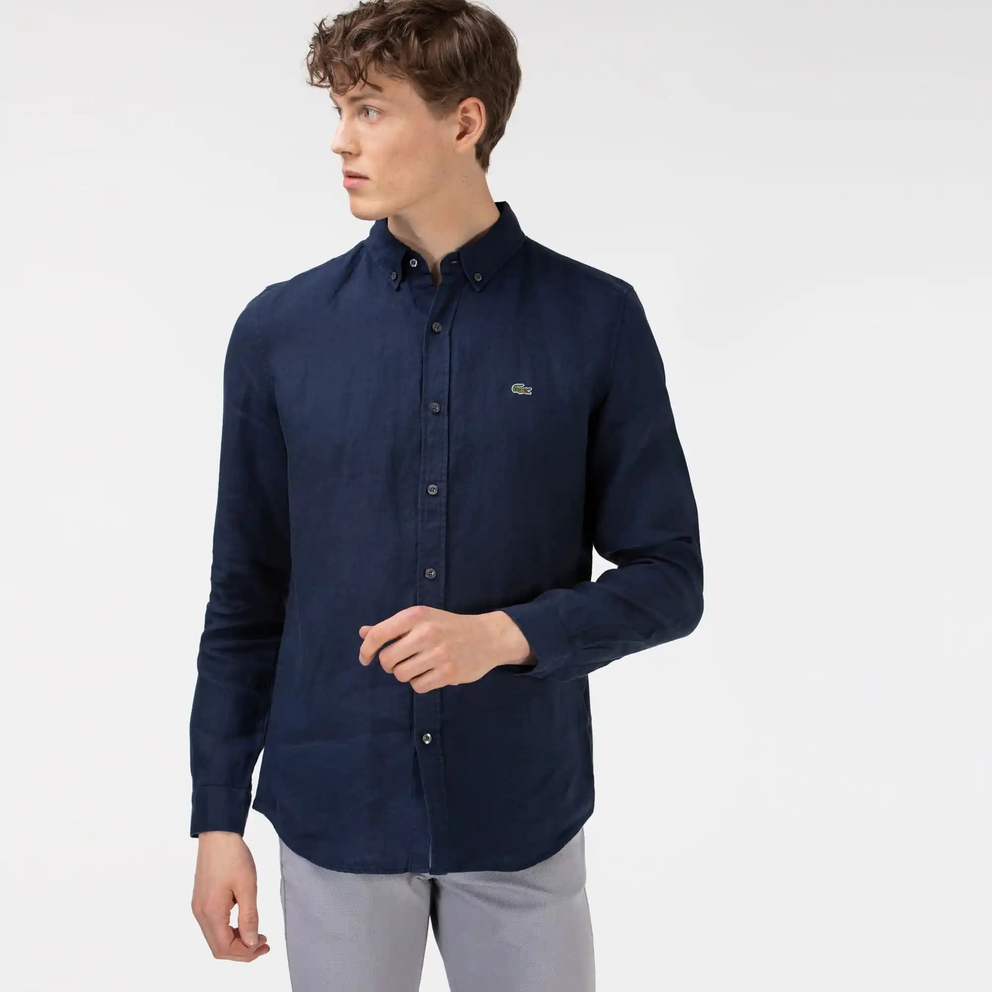 Lacoste Erkek Keten Gömlekleri: Şıklık ve Konforun Modern Buluşması