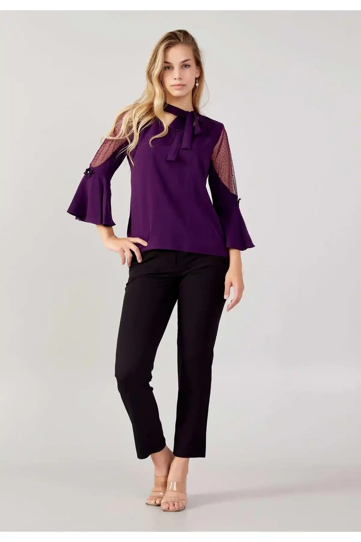 Mor Bluz Modelleri 2024 Trendleriyle Şıklık ve Rahatlık Sunuyor
