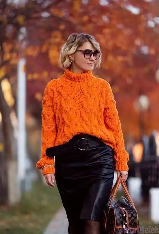 Siyah ve Turuncu Renk Uyumu Moda Dünyasında Cesur ve Şık Bir İfade Yaratır