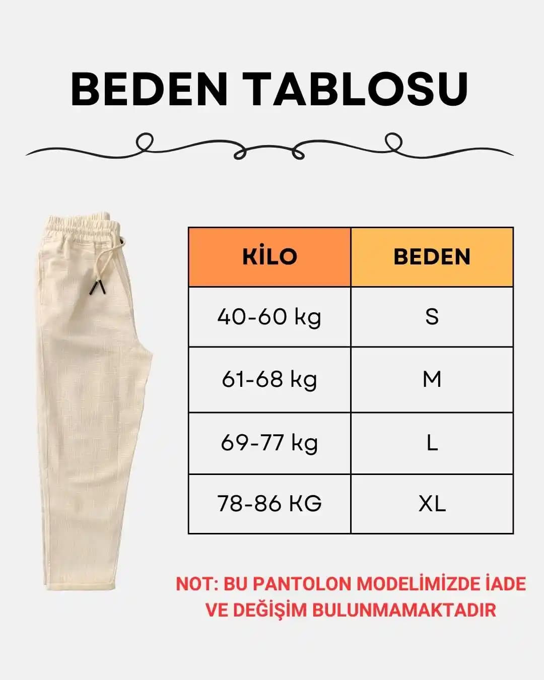 Slim Fit Pantolon Beden Tablosu ve Doğru Seçim İçin Stil İpuçları