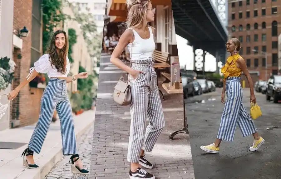 Kadınlar İçin Çizgili Pantolon Kombinleri: Moda ve Şıklığın Uyumlu Rehberi