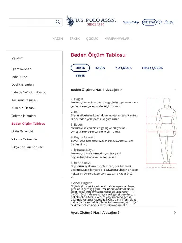 Us Polo Beden Tablosu ile Moda ve Uygun Beden Seçiminin Anahtarını Keşfedin