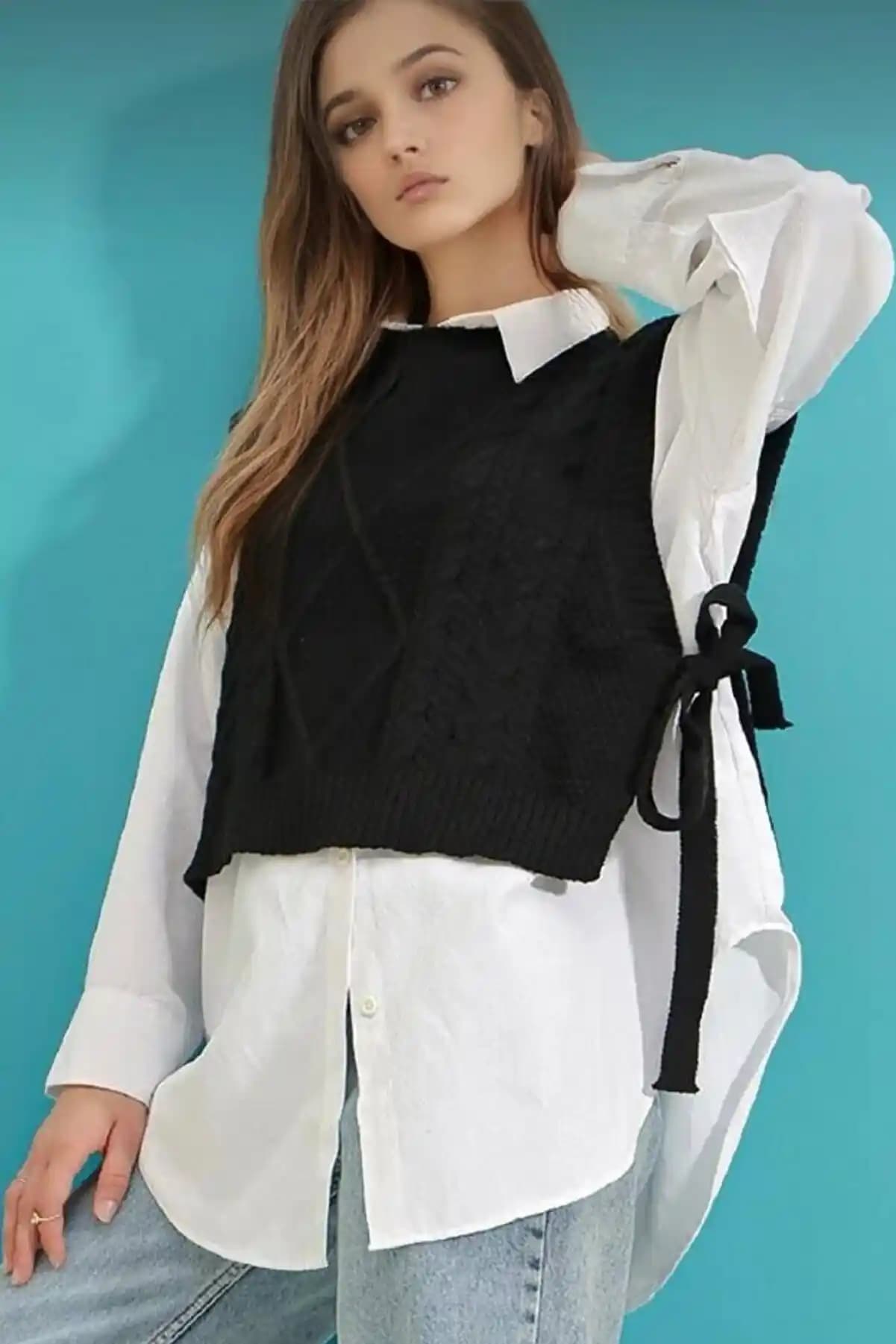 Yandan Bağcıklı Süveter Modelleri ve Kombinasyon Önerileri 2023