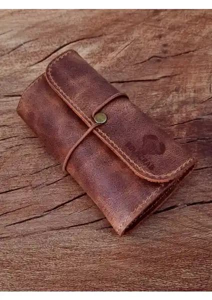 Bouscrab Deri Çok Amaçlı Tütün Kesesi: Şık ve Fonksiyonel Kullanım İçin Uygun