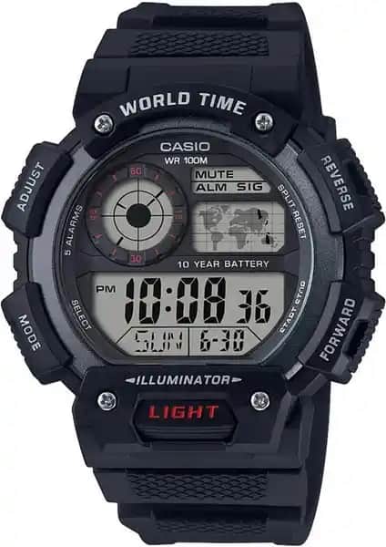 Casio Digital AE-1400WH-1AVDF Erkek Kol Saati: Modern ve Fonksiyonel Tasarım Özellikleri
