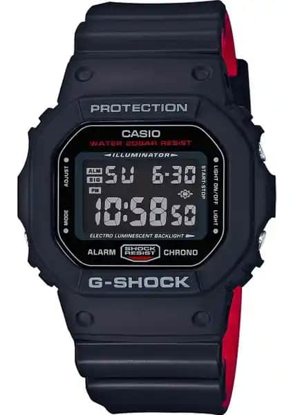 Casio DW-5600HR-1DR Unisex Spor ve Şık Kol Saati Dayanıklılık ve Modern Tasarım