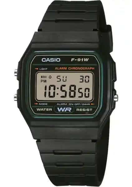 Casio F-91W-3DG Erkek Retro Kol Saati: Modern Tasarım ve Güçlü Özellikler