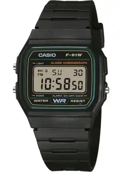Casio F-91W-3DG Erkek Retro Kol Saati: Modern Tasarım ve Güçlü Özellikler