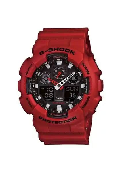 Casio GA-100B-4ADR Kol Saati: Spor ve Günlük Kullanım İçin Dayanıklı ve Şık Tasarım