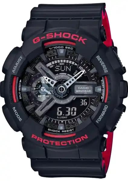 Casio GA-110HR-1ADR G-Shock Erkek Saatleri: Dayanıklılık ve Şıklığın Modern Buluşması
