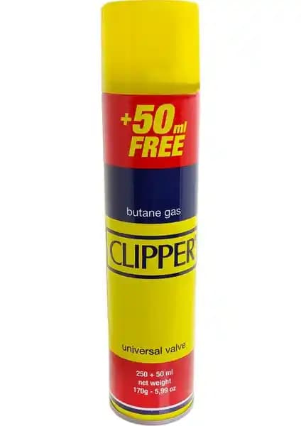 Clipper 300 ml Universal Butane Gaz Çakmak Gazı Güvenli ve Yüksek Performanslı Yakıt Kaynağı
