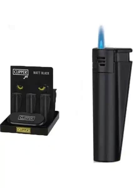 CLİPPER Manyetolu Turbo Çakmak Siyah Günlük Kullanım ve Dış Mekanlar İçin Güvenilir Seçenek