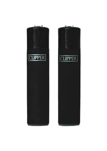 Clipper Siyah Micro Soft Çakmak 2'li Seti Modern Tasarım ve Güvenilir Performans