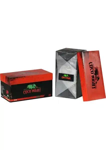 Coco Night 1kg Hindistan Cevizi Küp Nargile Kömürü: Doğal, Uzun Süre Yanma ve Kokusuz Performans