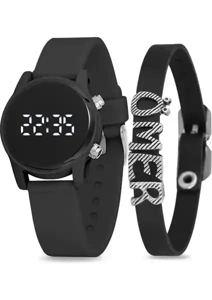 Çocuklar İçin Kişiselleştirilebilir Mor LED Saat ve Bileklik Ürünü Tanıtımı