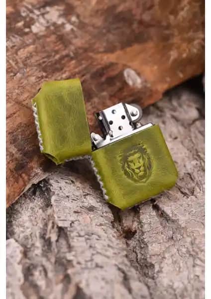 El Yapımı Hakiki Deri Kılıflı Zippo Çakmak Atölye Çınar Üretimi ve Özellikleri
