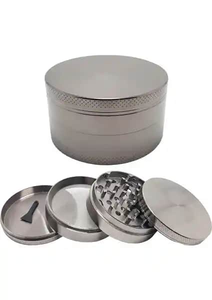 Falconetti Gri 75 mm 4 Katlı Herbal Öğütücü Baharat ve Ot Parçalama Aracı