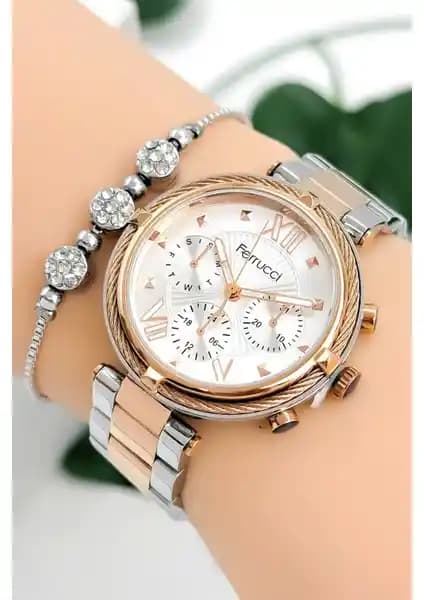 Ferrucci Kadın Kol Saati: Zarif ve Dayanıklı Tasarım ile Günlük Kullanım İçin Uygun