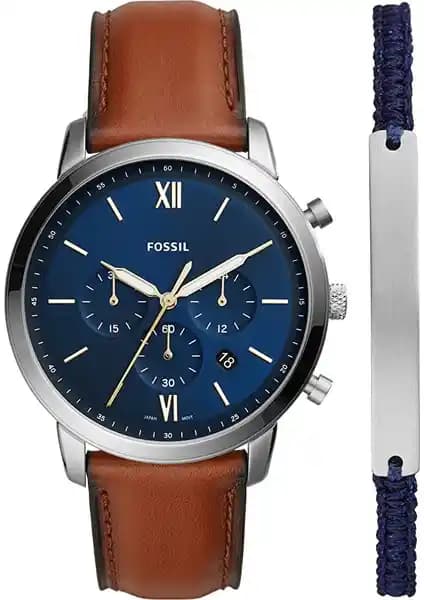 Fossil FFS5708SET Erkek Saat ve Bileklik Takımı Günlük ve Özel Kullanım İçin