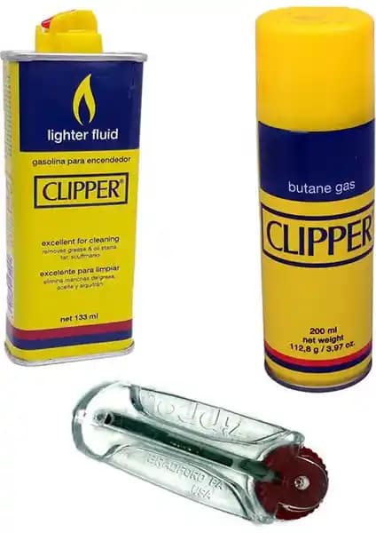 Gamerloot Clipper 133ML Benzin ve Çakmak Gazı Seti: Dayanıklı ve Kullanışlı Yakıt Çözümü