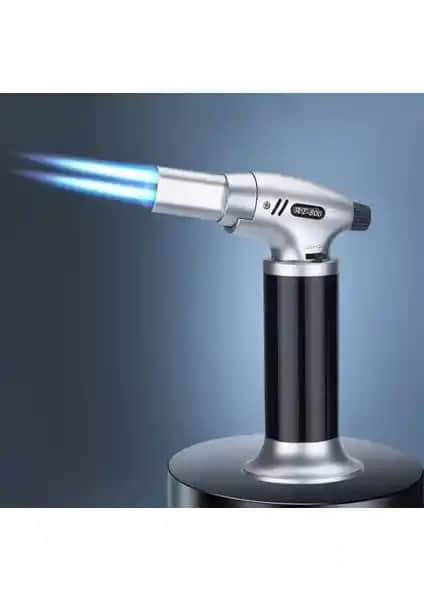 Gold Eagle Çift Torch Doldurulabilir Jet Alev Pürmüz Çakmak Profesyonel ve Hobi Kullanımı İçin