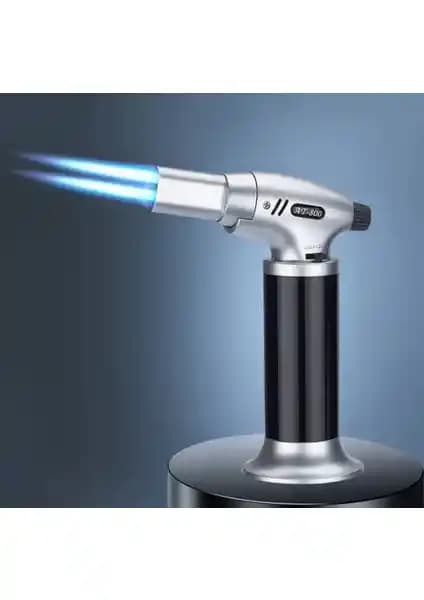 Gold Eagle Çift Torch Doldurulabilir Jet Alev Pürmüz Çakmak Profesyonel ve Hobi Kullanımı İçin