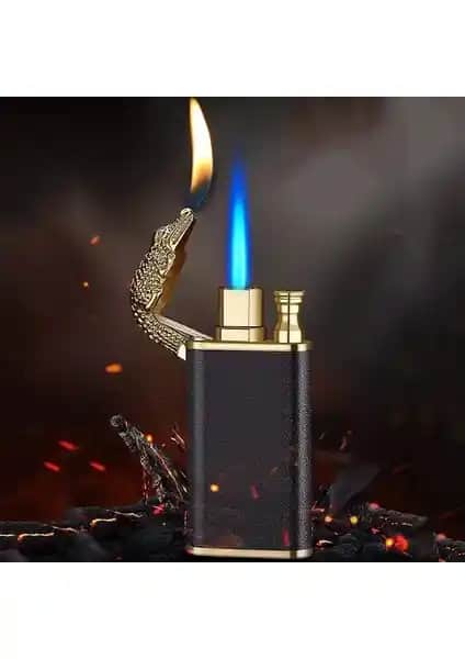 Hediyezin Ejderha Alevli Çakmak: Şık Tasarım ve Turbo Alev Teknolojisiyle Pratik Kullanım