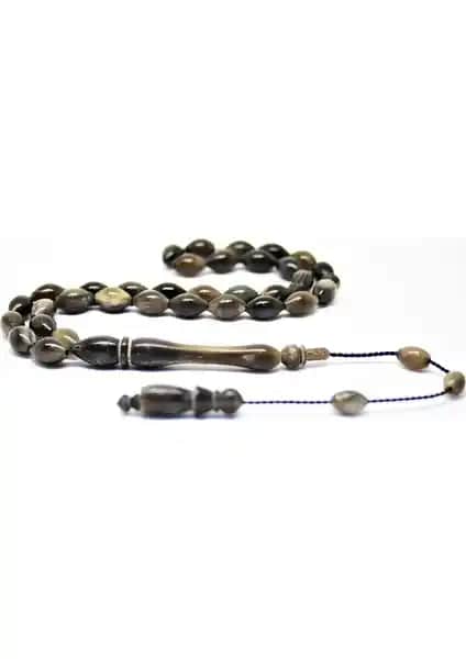 Nurberk Arpa Kesim Buffalo Boynuzlu Tesbih Doğal ve Şık Aksesuar