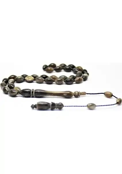 Nurberk Arpa Kesim Buffalo Boynuzlu Tesbih Doğal ve Şık Aksesuar