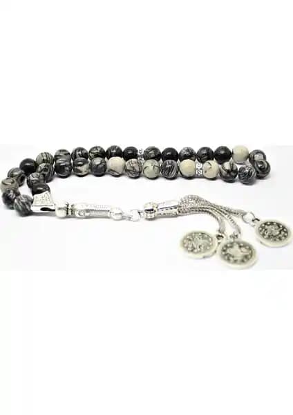 Nurberk Obsidyen Taşı Tesbih Doğal Malzeme ve El İşçiliğinin Şıklığıyla Öne Çıkıyor