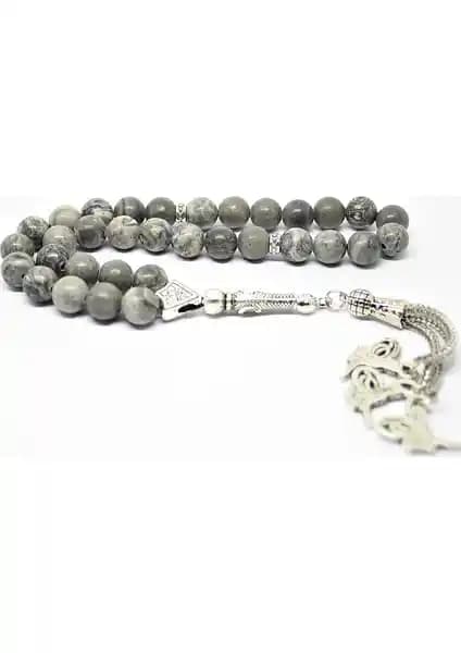 Nurberk Obsidyen Taşı Tesbih Doğallık ve El İşçiliğinin Şıklığını Sunar