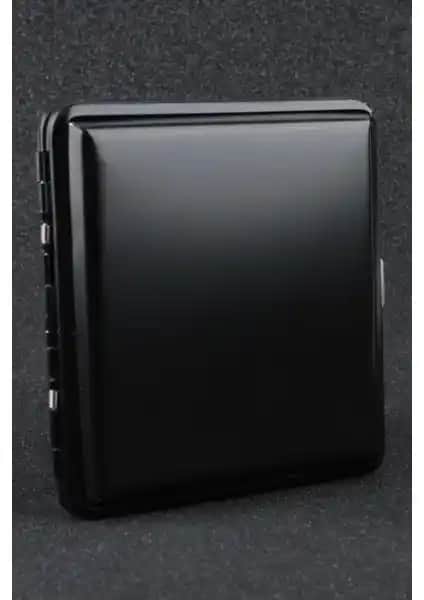 Silvio Monetti Kare Siyah Mat Metal Sigara Tabakası: Modern ve Şık Tasarımın Pratik Kullanımı