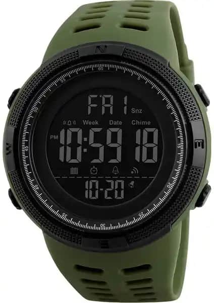 Skmei Dijital Su Geçirmez Erkek Spor Saati 1256 Fonksiyonel ve Dayanıklı Tasarım