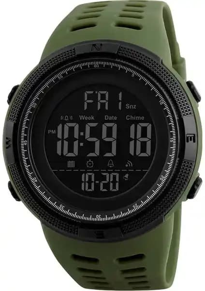 Skmei Dijital Su Geçirmez Erkek Spor Saati 1256 Fonksiyonel ve Dayanıklı Tasarım