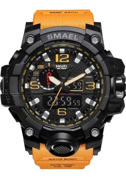 Smael S1545 Erkek Turuncu Kol Saati: Şık, Fonksiyonel ve Dayanıklı Tasarım